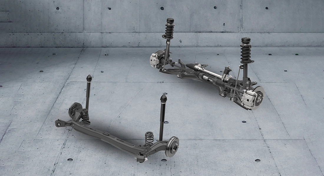 Suspensión delantera y trasera